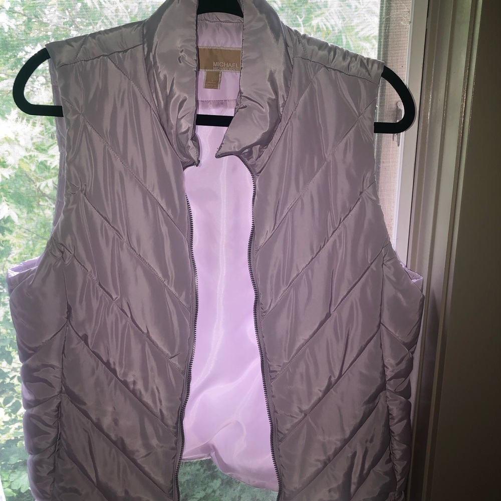 Michael Kors Purple Quilted Vest
